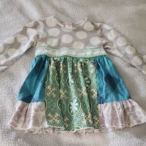 Ricrac & Ruffles twirl dress Girls Size 5